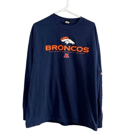 Men's NFL Team Apparel Denver Broncos Long Sleeve T Shirt Size XL - Picture 1 of 7